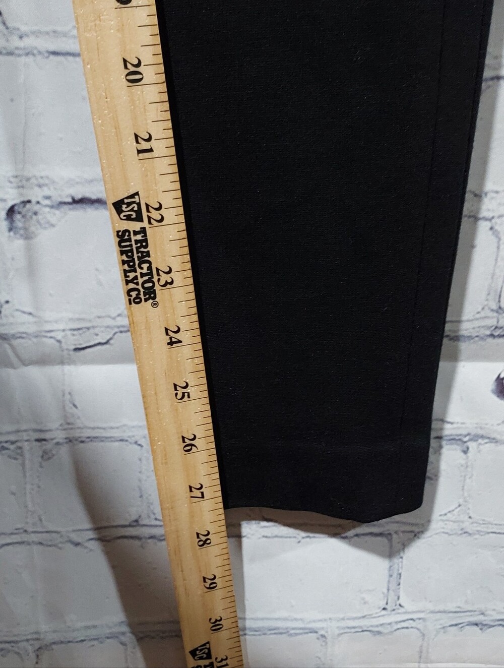 Diane Von Furstenberg Size 6 Ponte Black Pants Side Zip Career Office Business - Picture 11 of 16